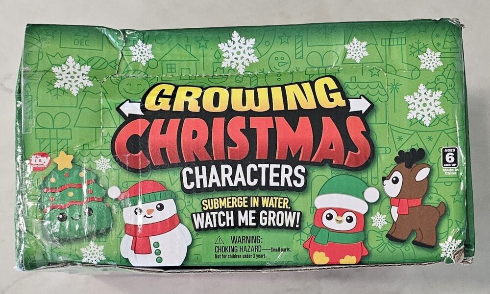 Rhode Island Novelty Christmas Growing Characters 2" 12 Pc Display ZC-GRCHR